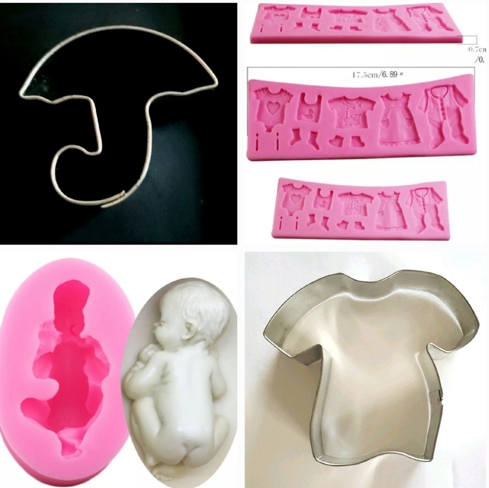 Silicone Molds 2pcs & 2 Cookie Cutters